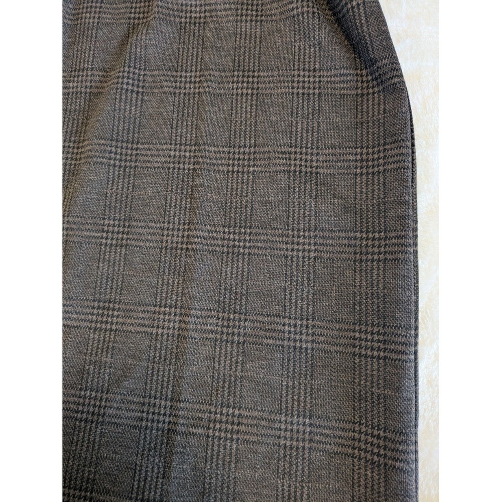 Simply Vera Vera Wang Wide Leg Houndstooth Slacks 16 Dress Pants Brown Black - Picture 10 of 10